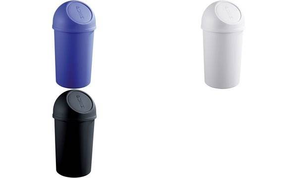 Abfallbehälter H615xØ312mm 25l schwarz HELIT