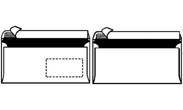 Herlitz 10419307, DL (110 x 220 mm), Weiß, Papier, 75 g/m², 25 Stück(e)