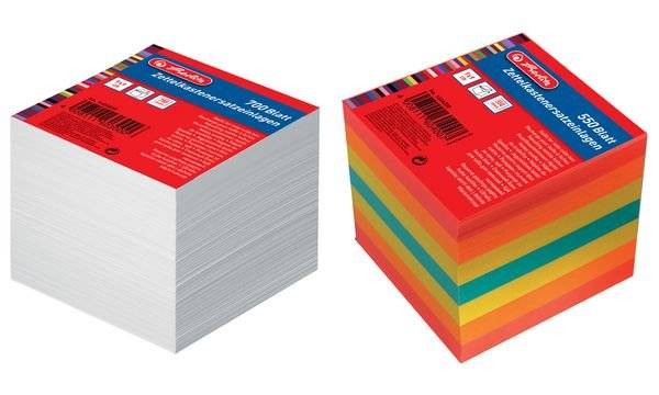 herlitz Zettelboxeinlagen, 90 x 90 mm, weiß (1603000)