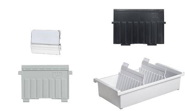 HAN Karteitrog 954-0-11 Karteitrog Lichtgrau max. Anzahl der Karten: 1.300 Karten DIN A4 quer