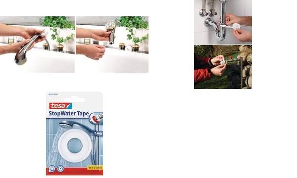 TESA 56220-00000-00 Reparaturband tesa® StopWater Tape Weiß (L x B) 12m x 12mm