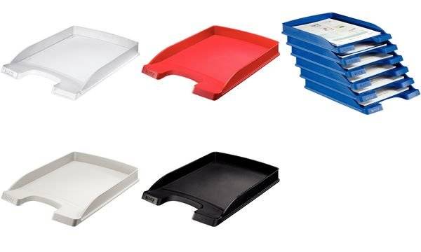 Leitz Briefablage Flach Plus 52370025 DIN A4 stapelbar PS rt