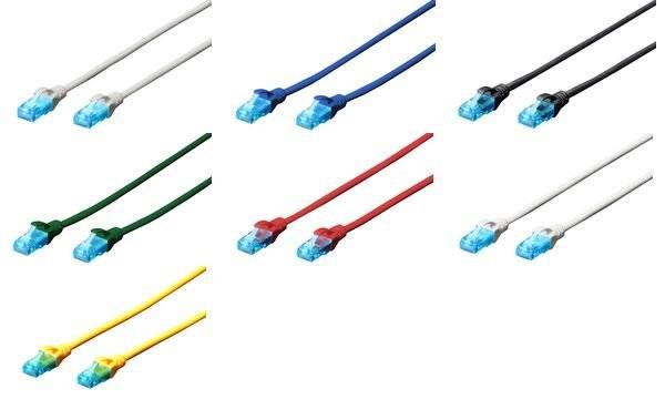 Digitus DK-1512-050/G RJ45 Netzwerkkabel, Patchkabel CAT 5e U/UTP 5.00 m Grün verdrillte Paare 1 St.