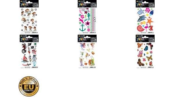 Schmucketiketten Classic Tattoo Colour Soccers