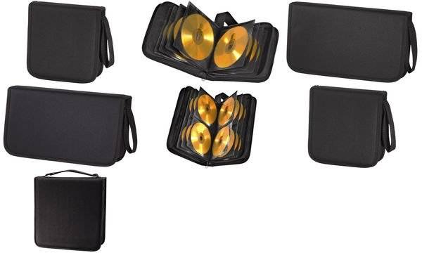 hama 00011615 CD-/DVD-/Blu-ray-Tasche 32, Schwarz