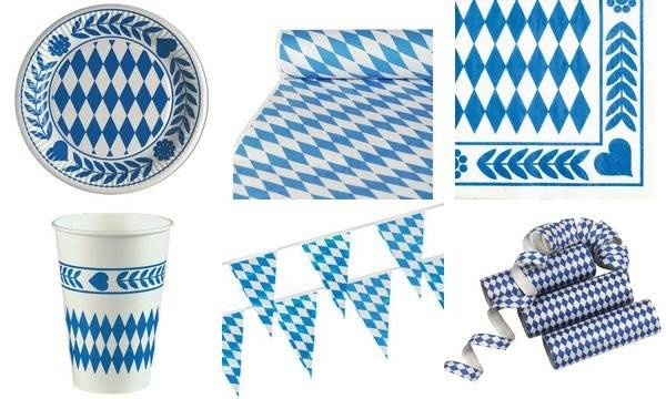 PAPSTAR Motiv-Servietten "Bayrisch Blau", 330 x 330 mm