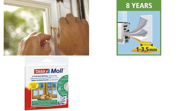 tesa E-PROFILE 05445-00101-00 Dichtband tesamoll® Braun (L x B) 10 m x 9 mm 1 St.