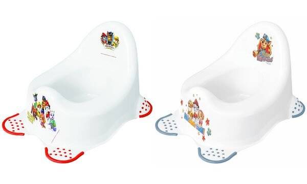 keeeper kids Babytopf ''adam Paw Patrol'', weiß / blau mit Aufdruck, mit gummierten Füßen, Material: PP,