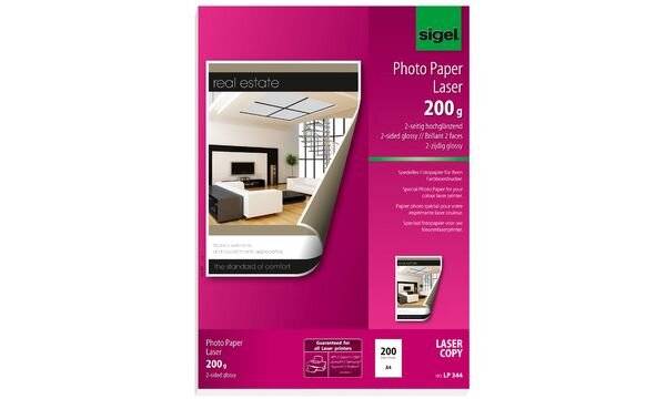 sigel Foto-Papier, DIN A4, 170 g/qm, 2-seitig glossy (8201951)