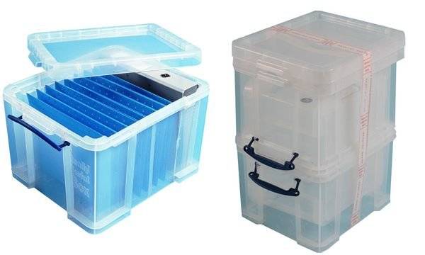 Really Useful Box Aufbewahrungsbox 3er-Set, 35 Liter