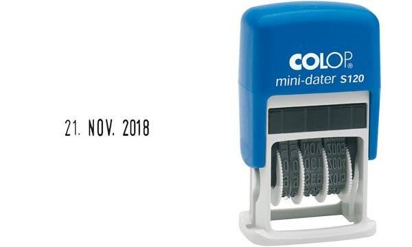 COLOP Datumstempel Mini Dater S120, Monate in Buchstaben (62518084)