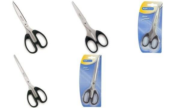 RAPESCO Büroschere, Länge: 160 mm, schwarz (65800280)