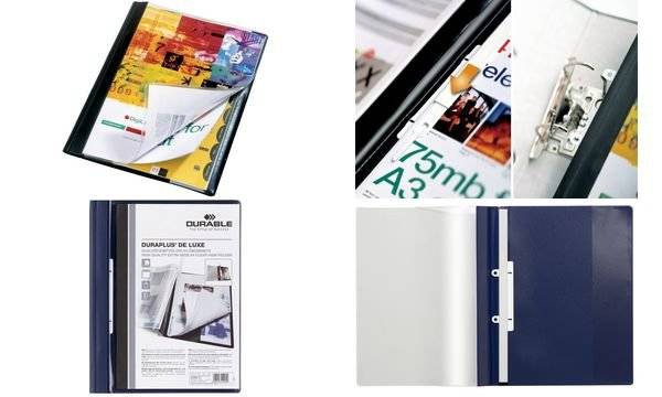 DURABLE Schnellhefter DURAPLUS de Luxe, DIN A4, weiß (9258902)