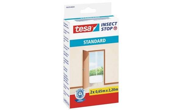 tesa STANDARD 55679-00020-03 Tür-Fliegengitter (B x H) 1200 mm x 2200 mm Weiß 1 St.