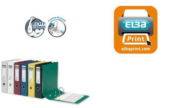 ELBA Ordner ELBAradoplast 100022626 DIN A4 80mm PVC blau