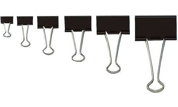 WEDO Foldback-Klammer, (B)51 mm, Klemmweite: 28 mm, schwarz