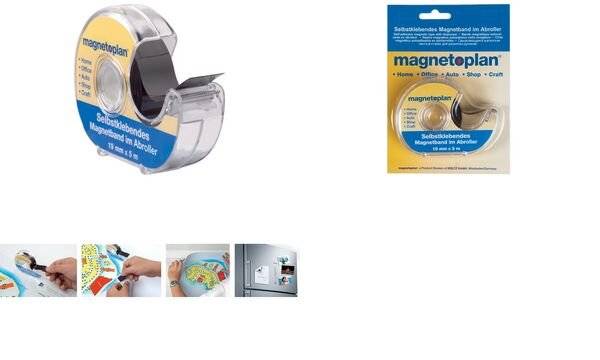 Magnetklebeband Band-B.19mm Bandlänge 5m im Spender MAGNETOPLAN