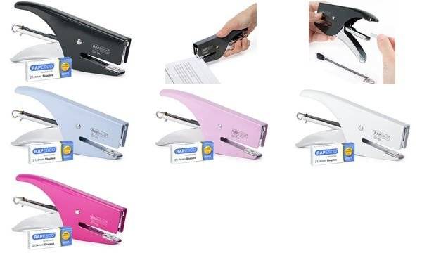 RAPESCO Heftzange SP-64 (6/4 & 21/4 mm), chrom / schwarz