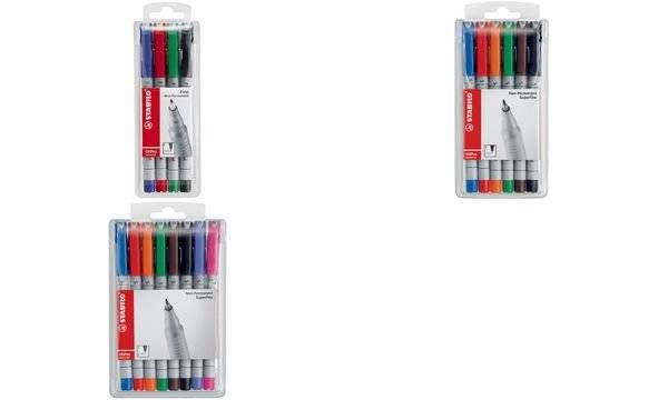 STABILO Folienschreiber OHPen 853/4 M 1mm sortiert 4 St./Pack.