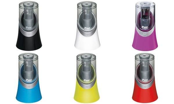 WESTCOTT elektrischer Anspitzer schwarz/transparent