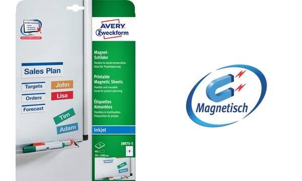 AVERY Inkjet-Magnetschild, (B)50 x (H)140 mm