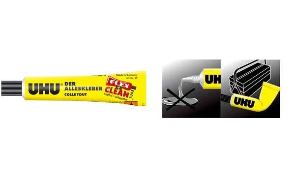 UHU Alleskleber FLEX + CLEAN, Kunststofftube, 20 g (5652012)