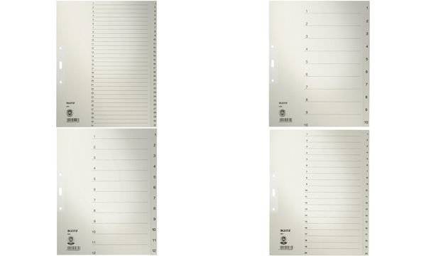 Papierregister Zahlen