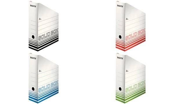 Leitz Solid 4607 4607-00-01 Stehsammler DIN A4 Weiß, Schwarz Karton 1 St.