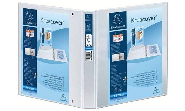 Präsentationsringbuch Kreacover A5 20mm 2 Ringe weiß