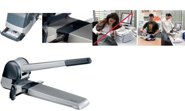 Leitz 51820084 Superlocher 5182 Silber max. Einstellformat: DIN A3 250 Bl. (80 g/m²)