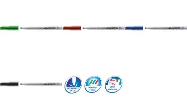 BIC Whiteboard-Marker Velleda Medium 1741, rot