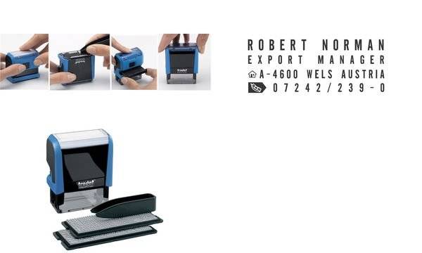 trodat Textstempelautomat Typo Printy Set 4912, 4 Zeilen (62514855)