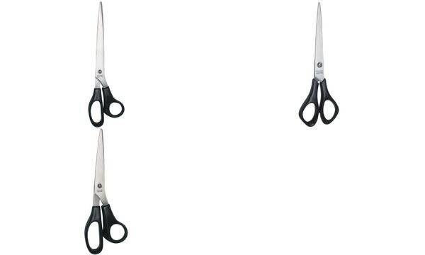 WEDO Edelstahl-Univeralschere, spitz, Länge: 210 mm, schwarz (62009778)