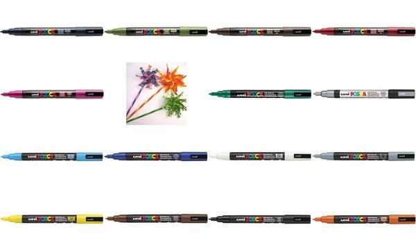 uni-ball Pigmentmarker POSCA (PC-3M), weiß (331168400)