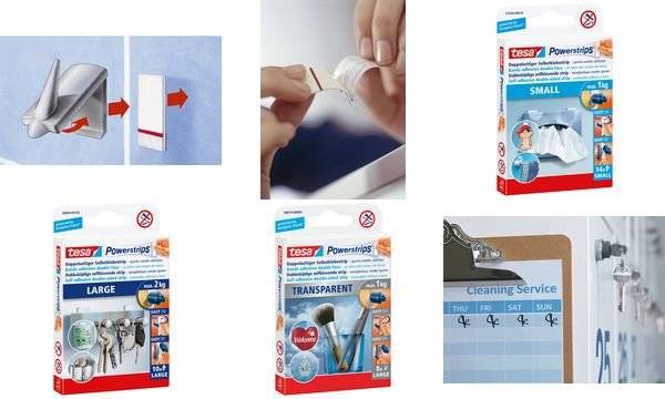 tesa Powerstrips LARGE PROMOPACK, Haltekraft: max. 2,0 kg (8758001)