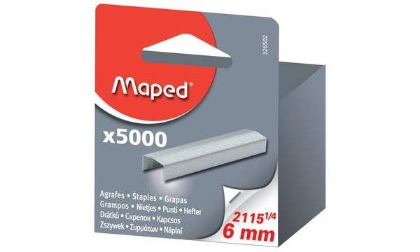 Maped Heftklammern 24/6, verzinkt, Großpackung