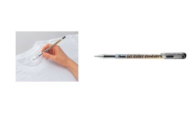 Gelroller Pentel für Textilien schwarz