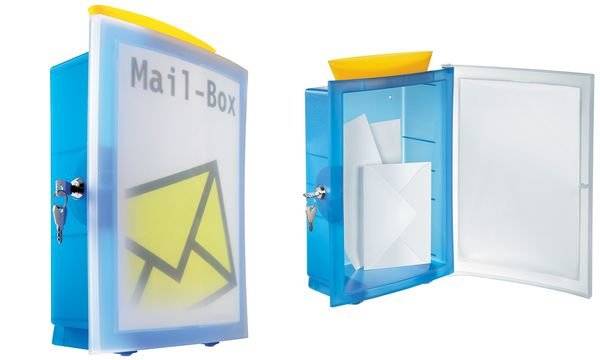 Sammelbox mit Einwurfschlitz lichtgrau