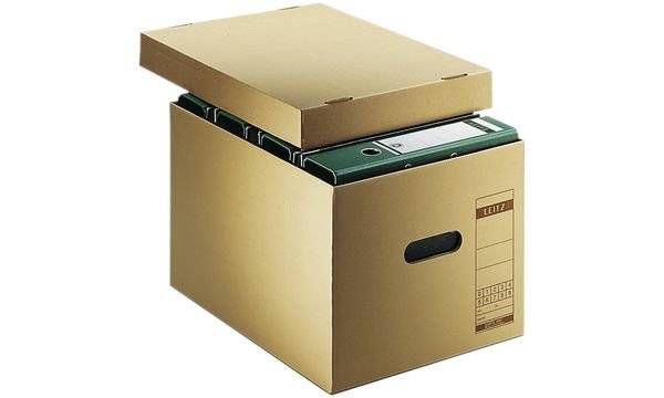 Leitz Archivbox 6081-00-00 340mm x 275mm x 455mm Wellpappe Naturbraun 1St.