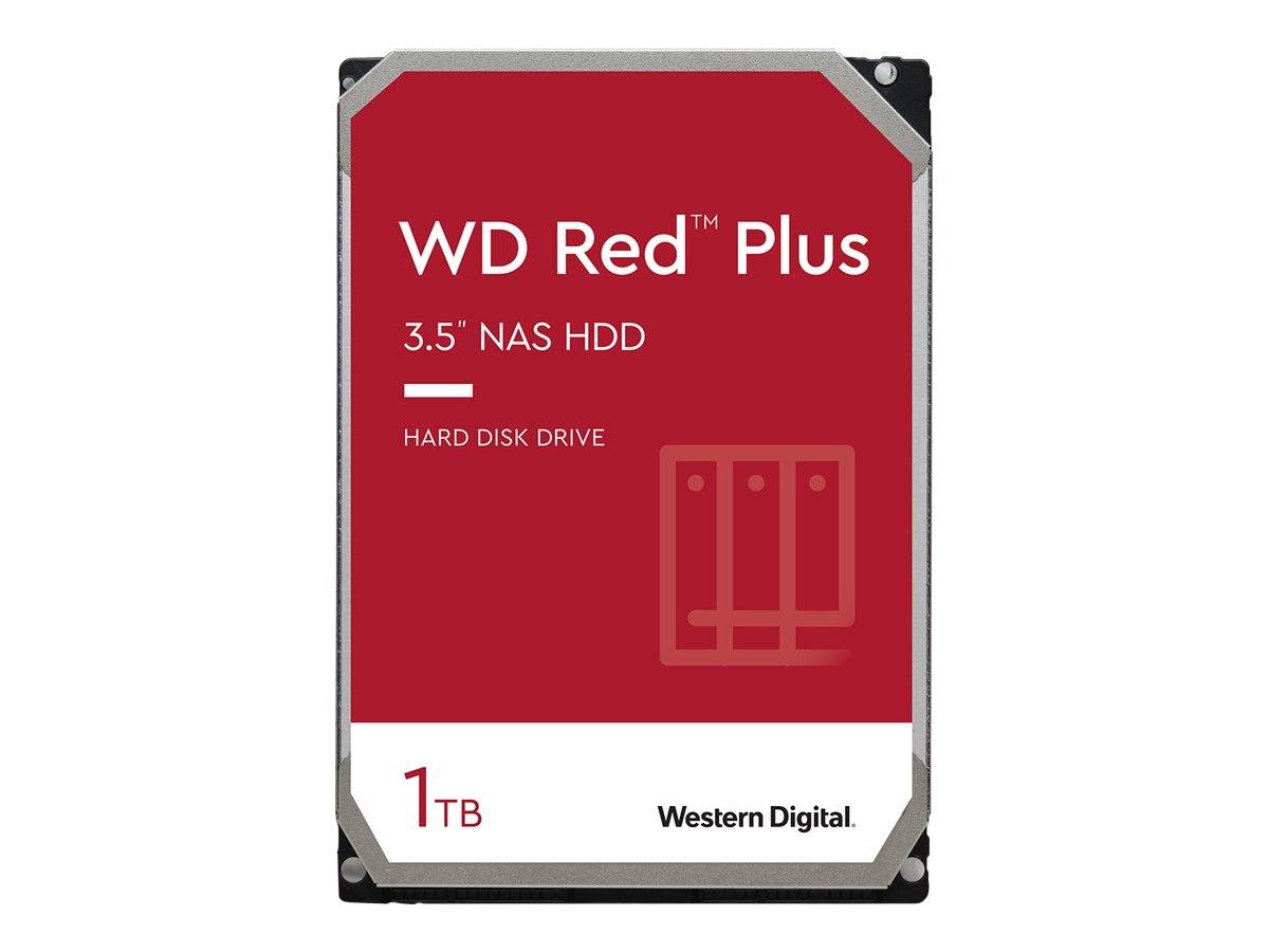 WD Red Plus NAS Hard Drive WD10EFRX - Festplatte - 1 TB - intern - 3.5Zoll (8.9 cm) - PC Komponenten