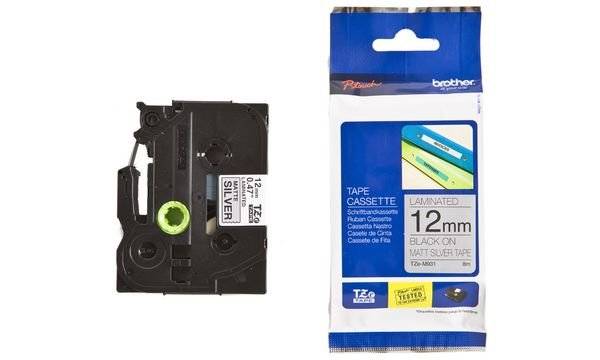 Brother Schriftbandkassette TZE121 9mmx8m laminiert sw auf fl