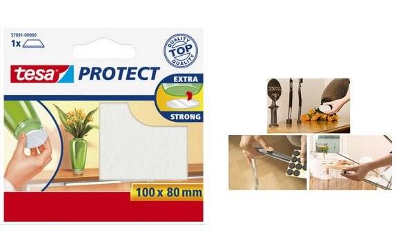 tesa Filzgleiter Weiß (L x B) 100 mm x 80 mm 1 St.