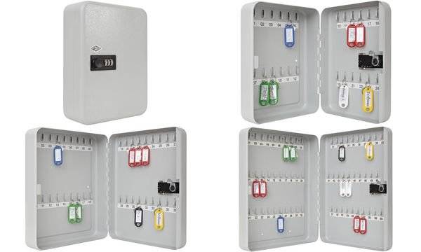 WEDO Schlüsselschrank 10243637 243x94x300mm 36Schlüssel lichtgrau