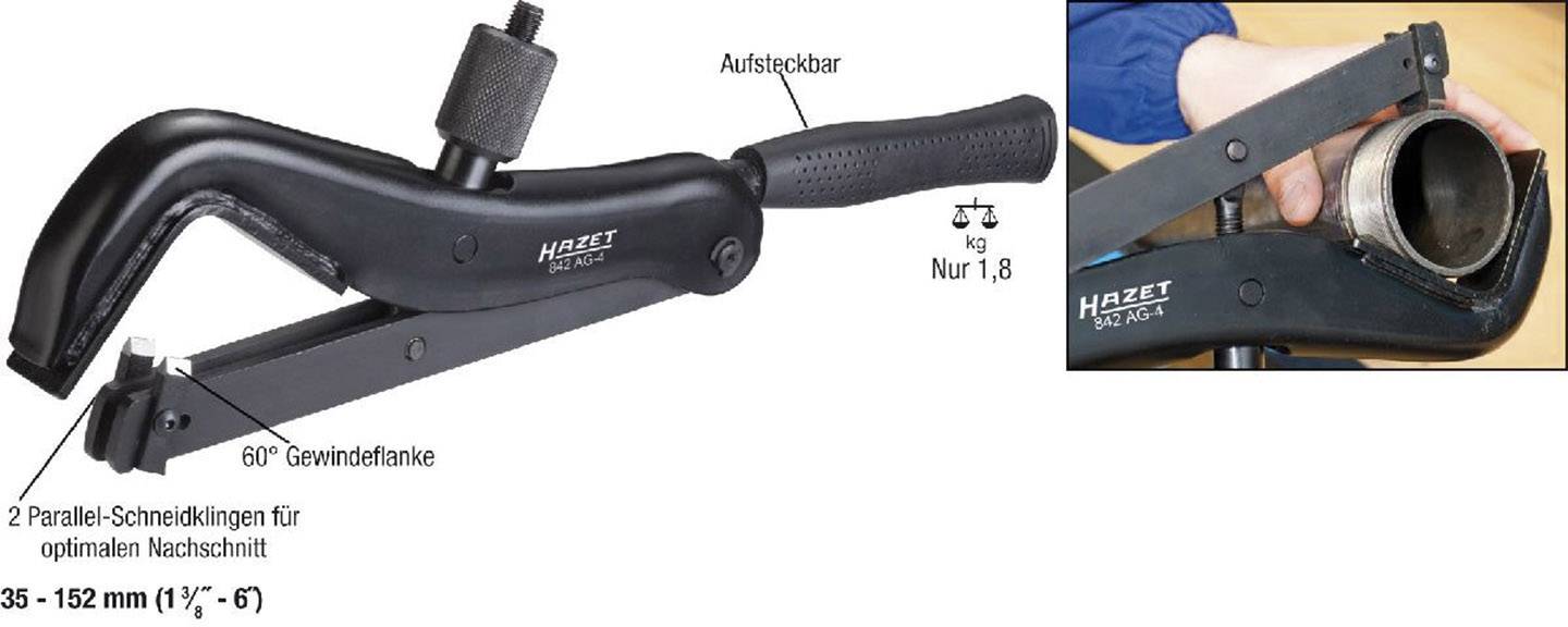 Hazet 842AG-4 Gewindenachschneider 1 St.