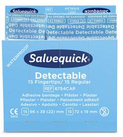 Pflasterstrips Salvequick detectable 6 Nachfüllpack je 35 St.SALVEQUICK