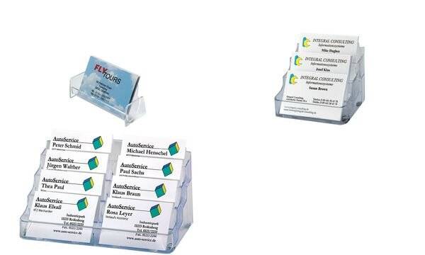 Sigel Visitenkartenspender VA120 Anzahl der Fächer:1 50 Karten Transparent 1 St.