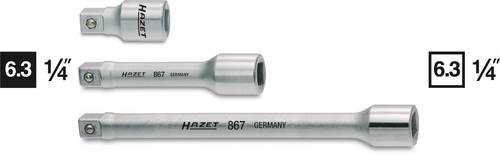 Hazet 867-1 Steckschlüssel-Verlängerung Antrieb 1/4  (6.3 mm) 25 mm 1 St.
