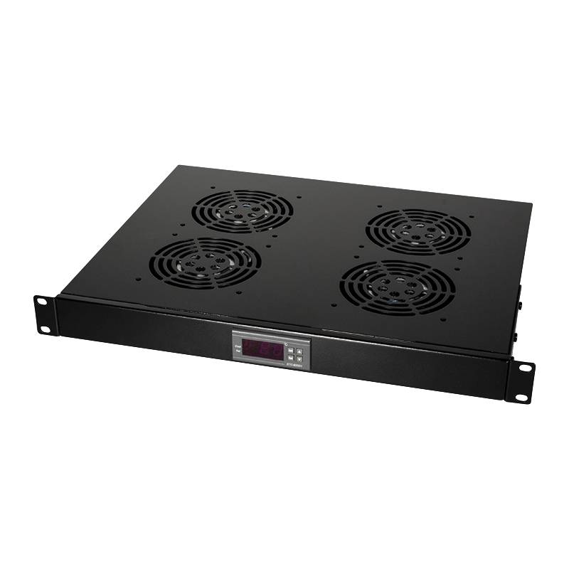 LogiLink FAU04FB 19 Zoll 4 x Netzwerkschrank-Lüfter Schwarz