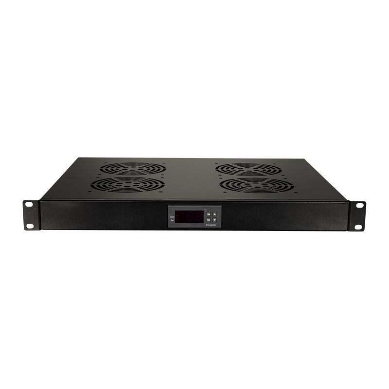 LogiLink FAU04FB 19 Zoll 4 x Netzwerkschrank-Lüfter Schwarz