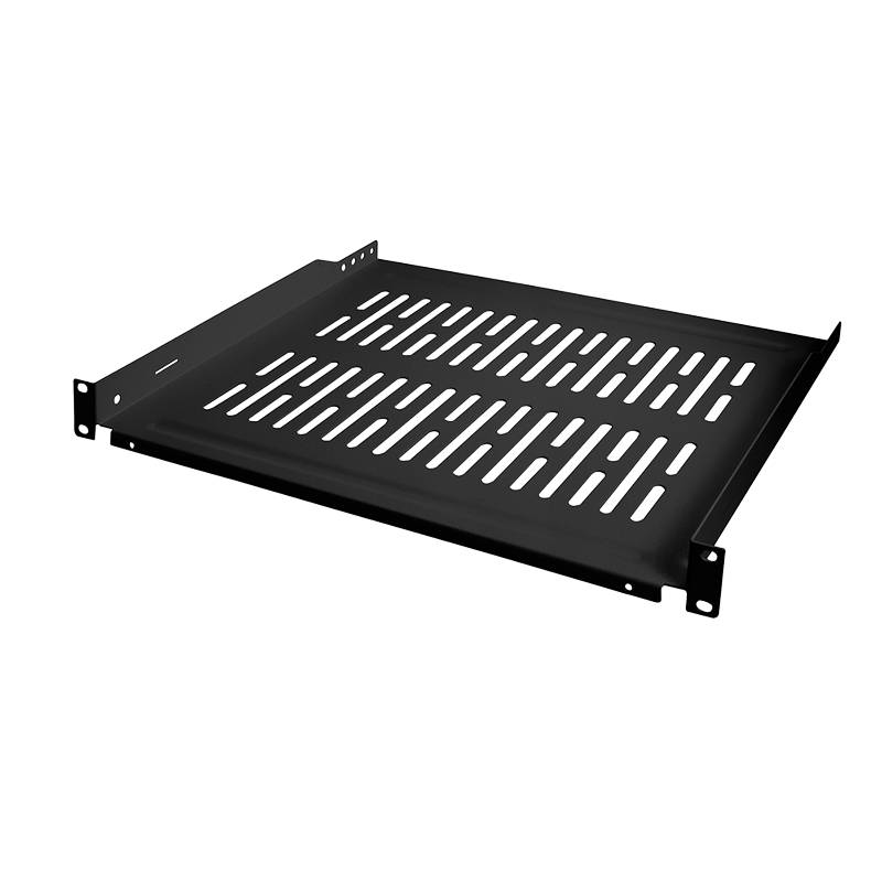 LogiLink Professional 19" Fachboden, Befestigung nur vorne T=350 mm, schwarz